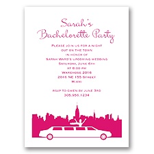 On the Town - Watermelon - Party Invitation