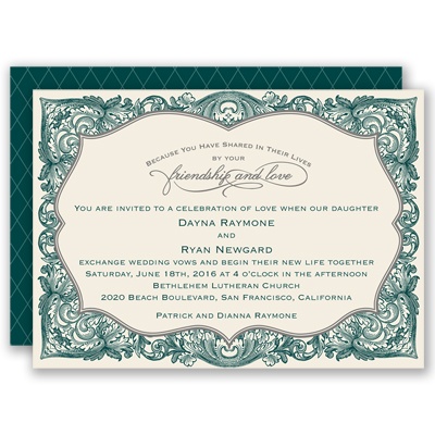 Antique Border - Gem - Invitation