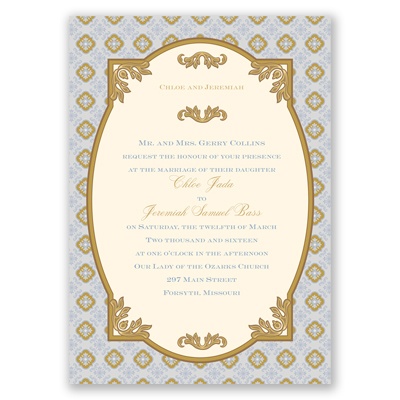 Touch of Gold - Bluebird - Invitation