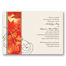 Autumn Glory - Invitation
