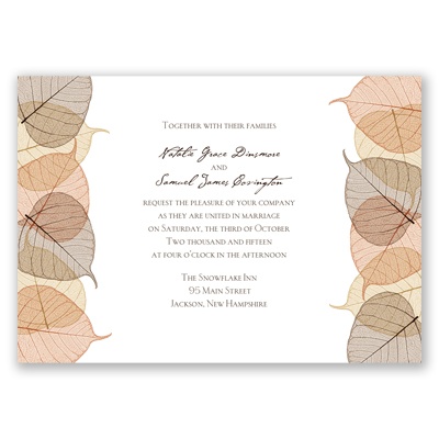 Lucent Leaves - Invitation