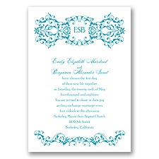 Ornate Date - Malibu - Invitation