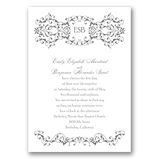 Ornate Date - Mercury - Invitation