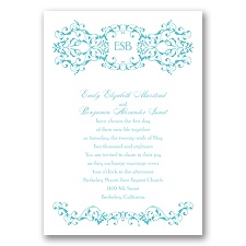 Ornate Date - Pool - Invitation