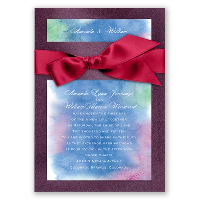 Treasured Jewels Cool Rainbow - Jasper Invitation