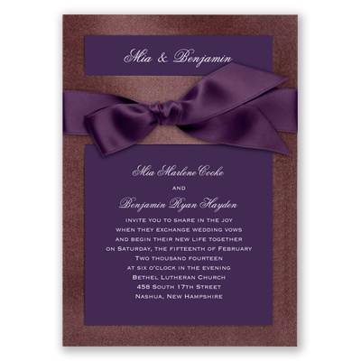 Treasured Jewels Solid - Jasper & Bright White Invitation