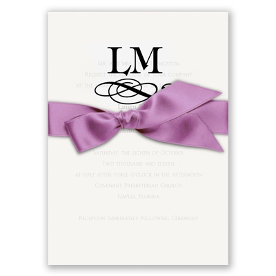 Modern Elegance Flourish - Invitation