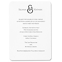 Lovely - Black & Bright White Invitation