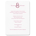 Lovely -Apple & Bright White Invitation