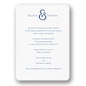 Lovely - Marine & Bright White Invitation