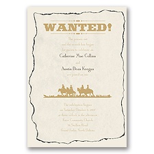 Wanted - Golden - Invitation