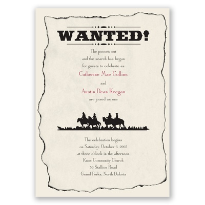 Wanted - Invitation