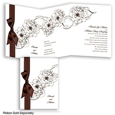 Dreamy Roses - Chocolate - Invitation