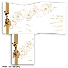 Dreamy Roses - Golden - Invitation
