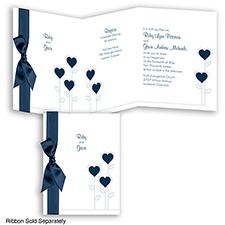 Heart's Garden - Peacock - Invitation