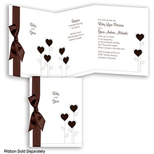 Heart's Garden - Chocolate - Invitation