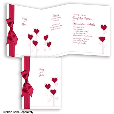 Heart Wedding Invitations on Home    Wedding Invitations    Heart Invitations    Heart S Garden