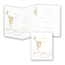 Hot Hearts - Golden - Invitation