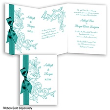 Romantic Filigree - Jade - Invitation