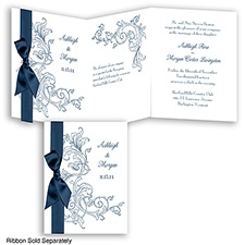 Romantic Filigree - Peacock - Invitation