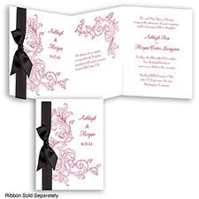 Romantic Filigree - Apple - Invitation