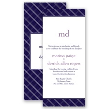 Classic Lines - Lapis - Invitation