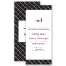 Classic Lines - Black - Invitation