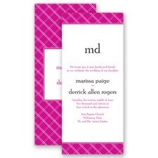 Classic Lines - Begonia - Invitation
