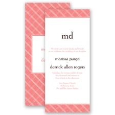 Classic Lines - Coral Reef - Invitation