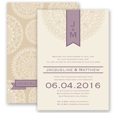 Shangri Love - Wisteria - Invitation