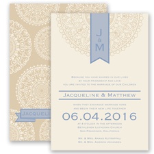 Shangri Love - Bluebird - Invitation