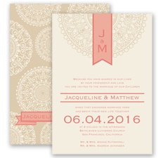 Shangri Love - Coral Reef - Invitation