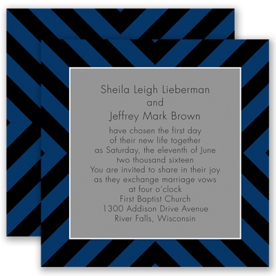Center Stage - Black - Invitation