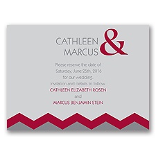 Chevron Style - Apple - Save the Date