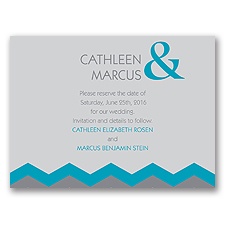 Chevron Style - Malibu - Save the Date