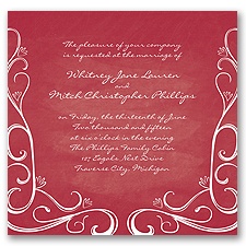 Fanciful Chalkboard - Apple - Invitation