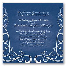 Fanciful Chalkboard - Marine - Invitation