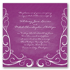 Fanciful Chalkboard - Sangria - Invitation