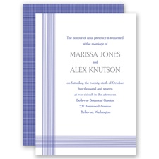 Stark Raving Plaid - Regency - Invitation