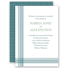 Stark Raving Plaid - Gem - Invitation