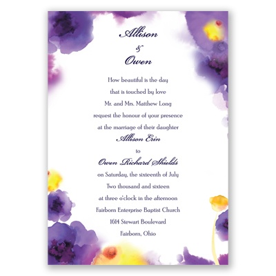 Bright Beauty - Regency - Invitation