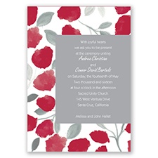 Floral Gallery - Apple - Invitation
