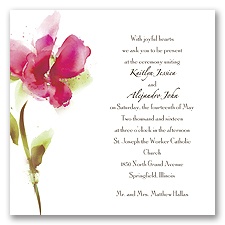 Brushstrokes - Watermelon - Invitation