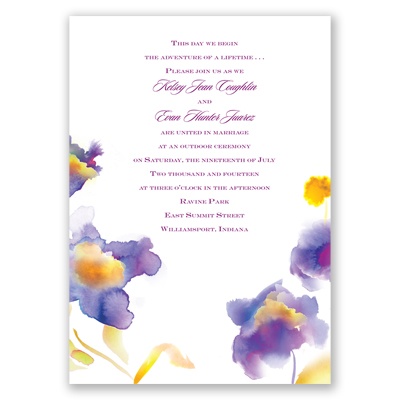 Color Fantasy - Sangria -  Invitation