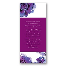 Abundant Color - Sangria - Invitation