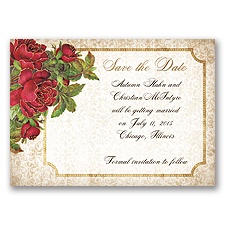 Antique Roses - Apple - Save the Date Magnet