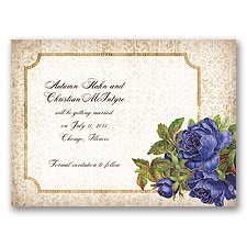 Antique Roses - Regency - Save the Date Card