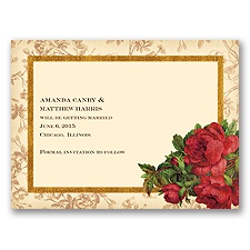 Rosie Romance - Apple - Save the Date Card