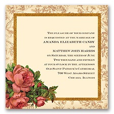 Rosie Romance - Coral Reef - Invitation