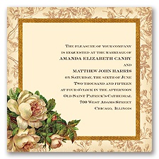 Rosie Romance - Champagne - Invitation